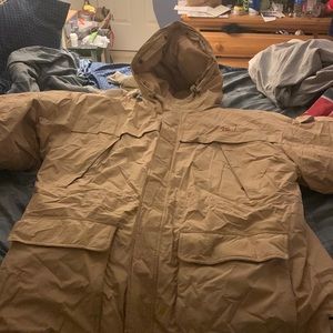 The jacket is in good condition no wear and tear and it too big for me